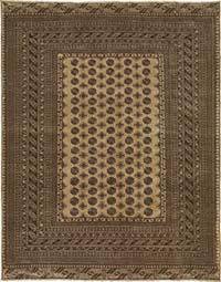 Vintage Hand-Knotted Oriental Rug - 6' 11" x 8' 2" (83" x 98")