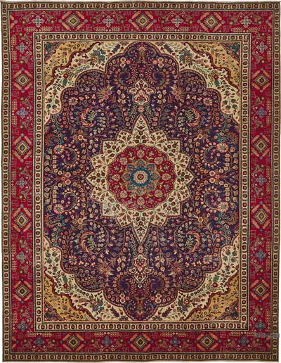 El Dokuma Vintage Halı - 296 cm x 380 cm