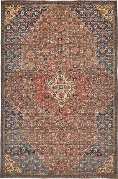 Vintage Hand-Knotted Oriental Rug - 5' 3" x 7' 9" (63" x 93")
