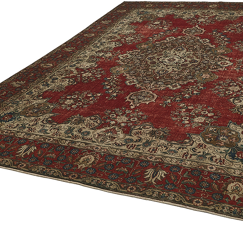 El Dokuma Vintage Halı - 292 cm x 390 cm - K0091171
