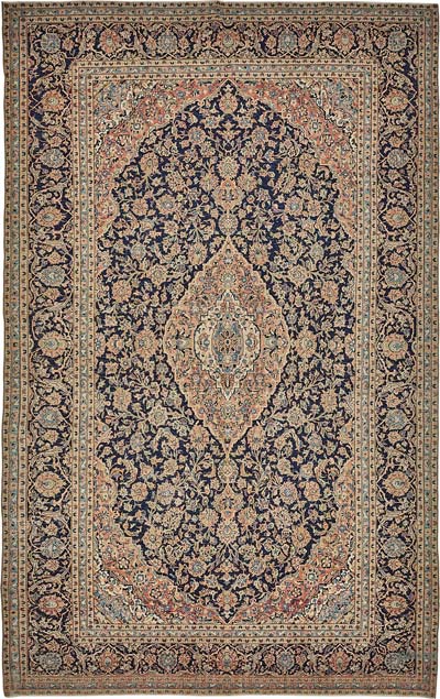 Vintage Hand-Knotted Oriental Rug - 9' 5" x 15'  (113" x 180")