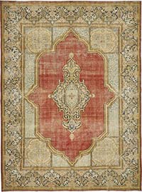 El Dokuma Vintage Halı - 287 cm x 387 cm