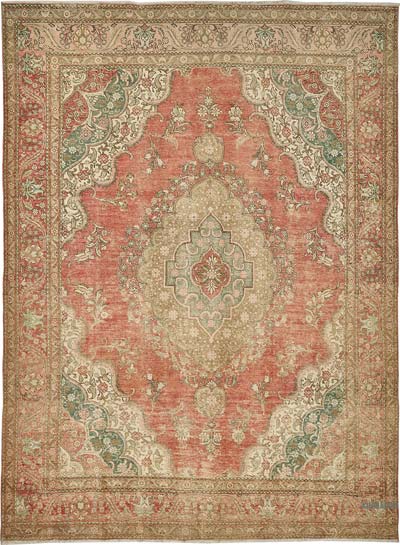 Vintage Hand-Knotted Oriental Rug - 9' 11" x 13' 6" (119" x 162")