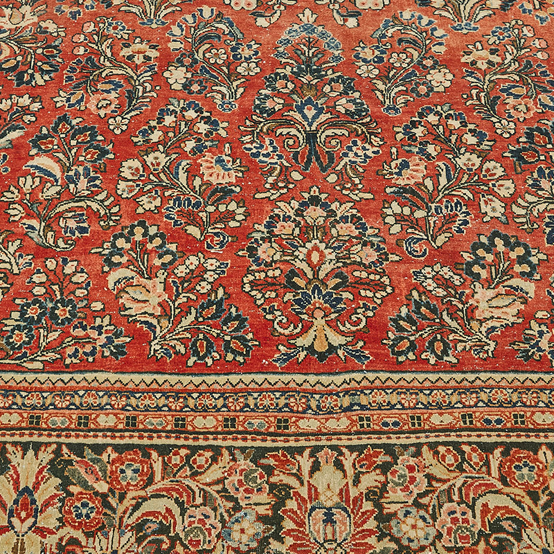 Alfombra Oriental Vintage Anudada a Mano - 266 cm x 346 cm - K0091184