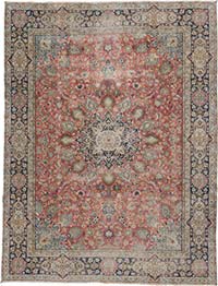 Vintage Hand-Knotted Oriental Rug - 8'  x 10' 6" (96" x 126")