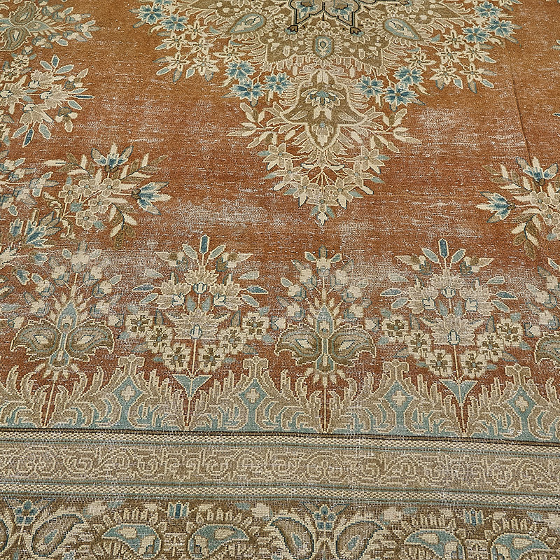 Vintage Hand-Knotted Oriental Rug - 9'  x 12' 5" (108" x 149") - K0091187