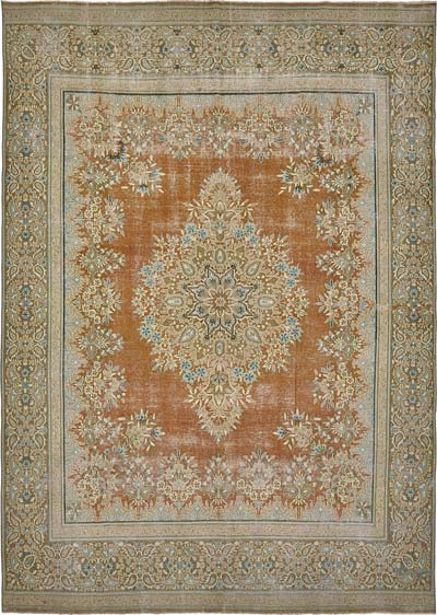 Vintage Hand-Knotted Oriental Rug - 9'  x 12' 5" (108" x 149")