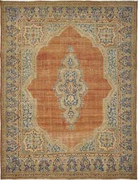 Alfombra Oriental Vintage Anudada a Mano - 295 cm x 387 cm
