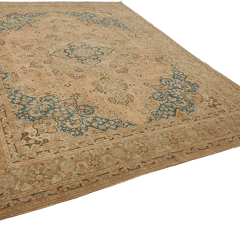 Vintage Hand-Knotted Oriental Rug - 9' 5" x 12' 3" (113" x 147") - K0091199