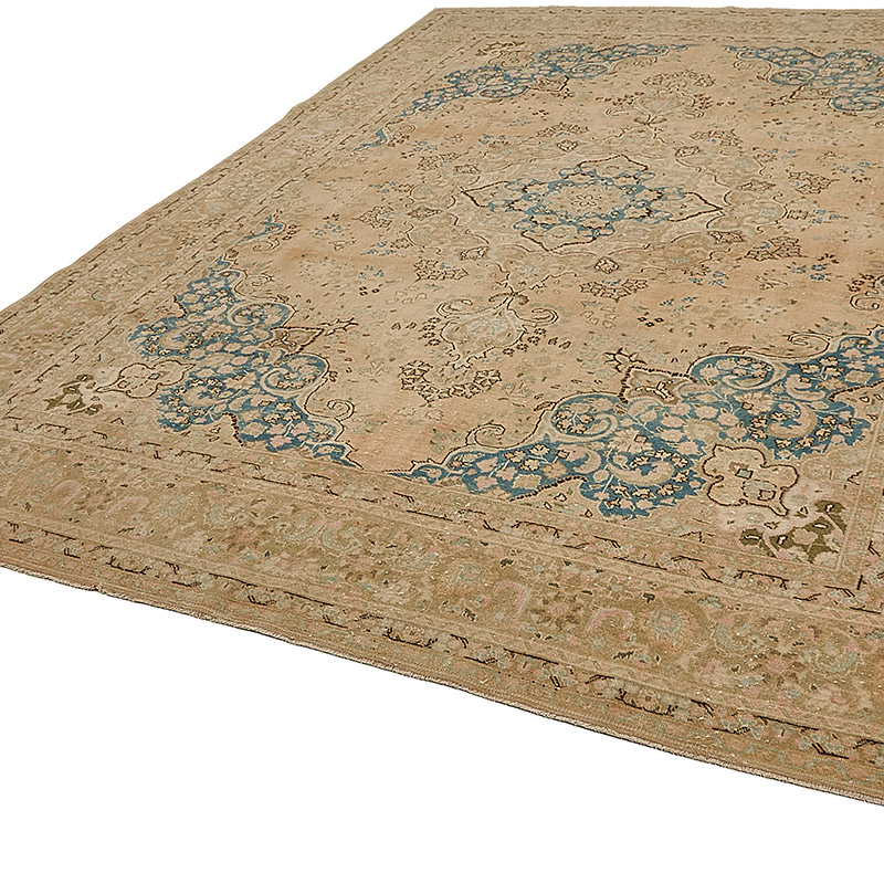 Vintage Hand-Knotted Oriental Rug - 9' 5" x 12' 3" (113" x 147") - K0091199