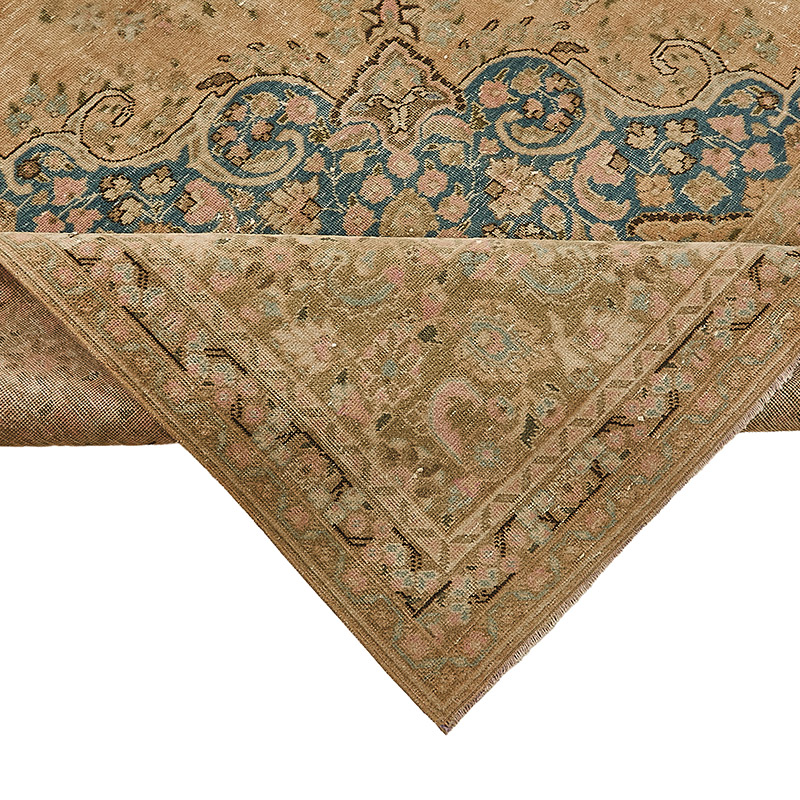 Vintage Hand-Knotted Oriental Rug - 9' 5" x 12' 3" (113" x 147") - K0091199