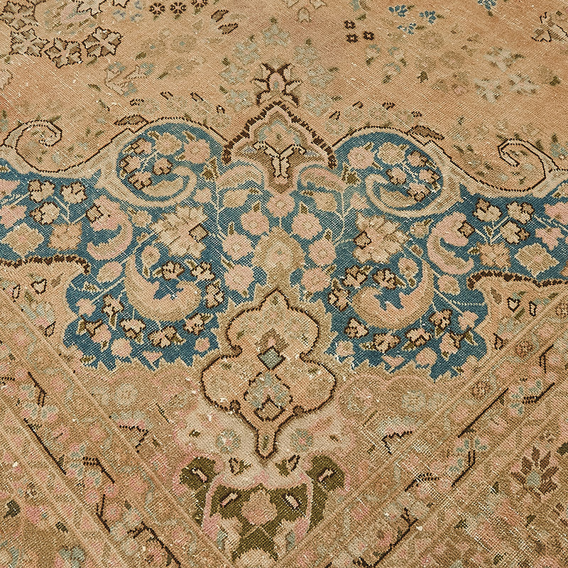 Vintage Hand-Knotted Oriental Rug - 9' 5" x 12' 3" (113" x 147") - K0091199