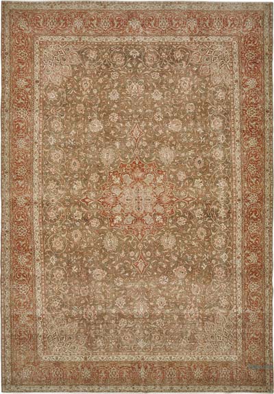 El Dokuma Vintage Halı - 258 cm x 366 cm