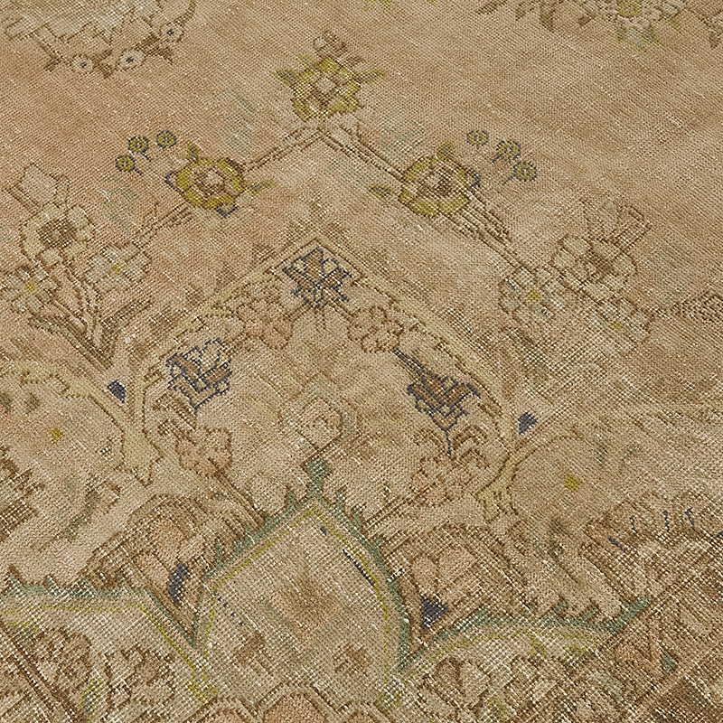 Vintage Hand-Knotted Oriental Rug - 9' 7" x 12' 4" (115" x 148") - K0091205