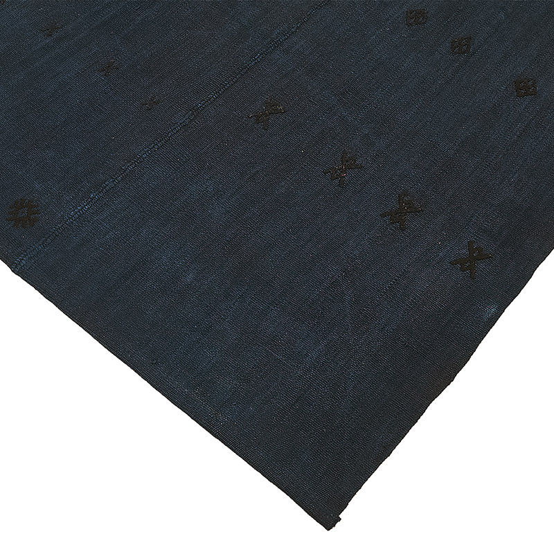 Overdyed Vintage Anatolian Hemp Kilim Rug - 6' 4" x 8' 4" (76" x 100") - K0091215