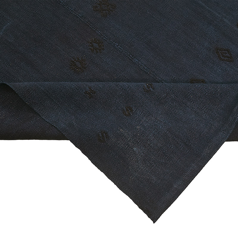 Overdyed Vintage Anatolian Hemp Kilim Rug - 6' 4" x 8' 4" (76" x 100") - K0091215