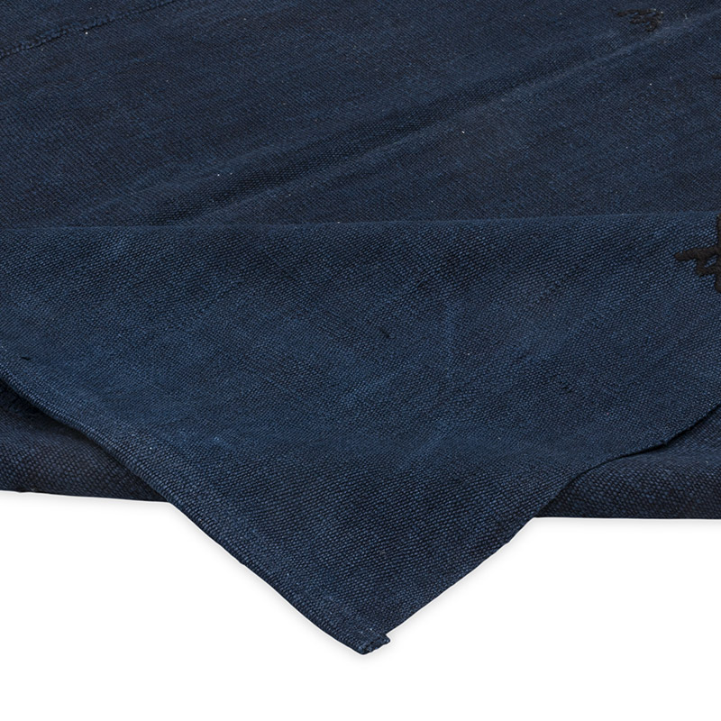 Alfombra Kilim Vintage de Cáñamo de Anatolia Sobreteñida - 195 cm x 253 cm - K0091215