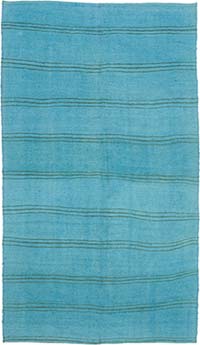 Overdyed Vintage Anatolian Hemp Kilim Rug - 5' 1" x 8' 6" (61" x 102")