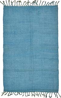 Overdyed Vintage Anatolian Hemp Kilim Rug - 5' 5" x 8' 2" (65" x 98")