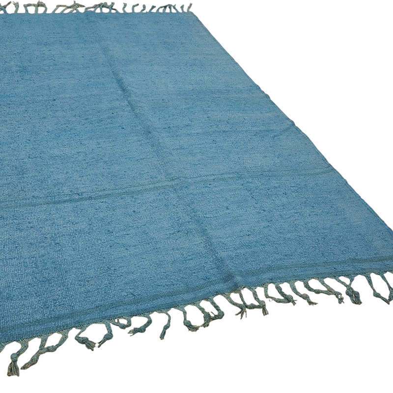 Overdyed Vintage Anatolian Hemp Kilim Rug - 5' 5" x 8' 2" (65" x 98") - K0091219