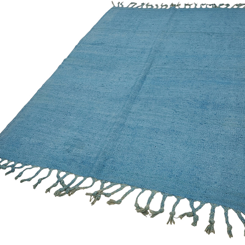 Overdyed Vintage Anatolian Hemp Kilim Rug - 5' 5" x 8' 2" (65" x 98") - K0091219