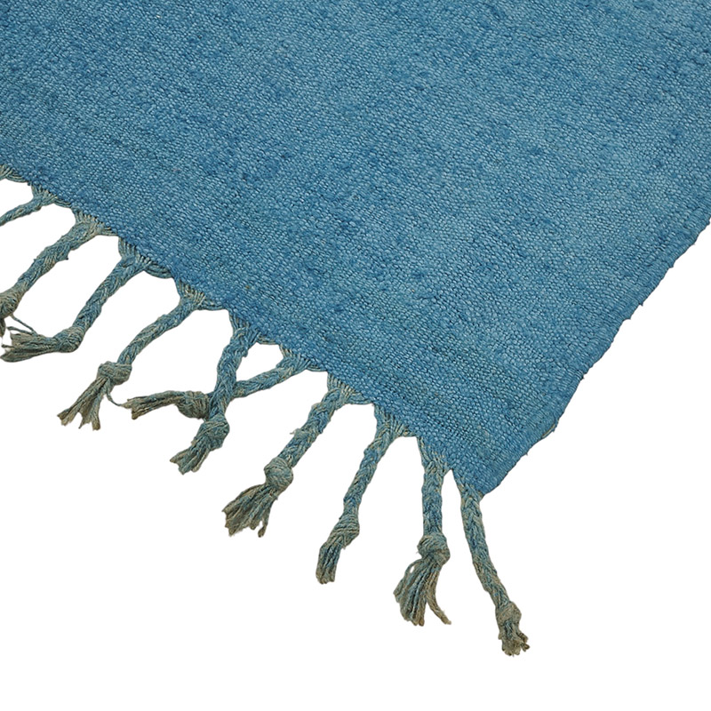 Overdyed Vintage Anatolian Hemp Kilim Rug - 5' 5" x 8' 2" (65" x 98") - K0091219
