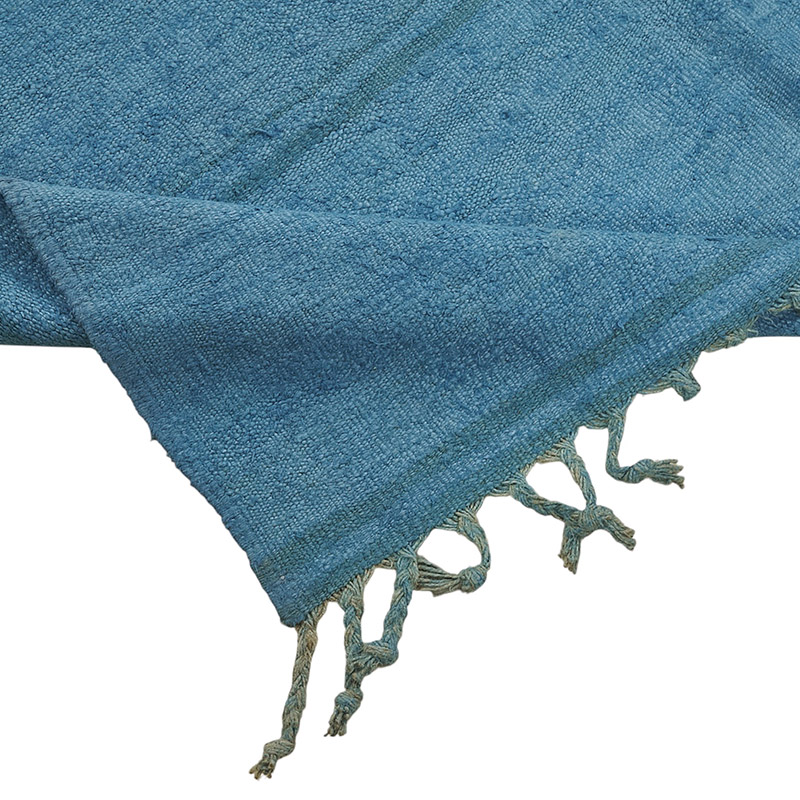 Overdyed Vintage Anatolian Hemp Kilim Rug - 5' 5" x 8' 2" (65" x 98") - K0091219