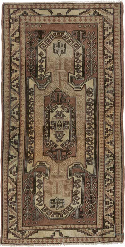 El Dokuma Vintage Hali - 103 cm x 193 cm