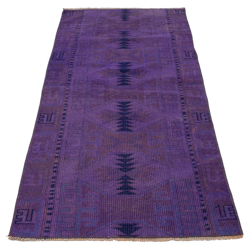 Boyali El Dokuma Vintage Hali Yolluk - 65 cm x 167 cm - K0091221