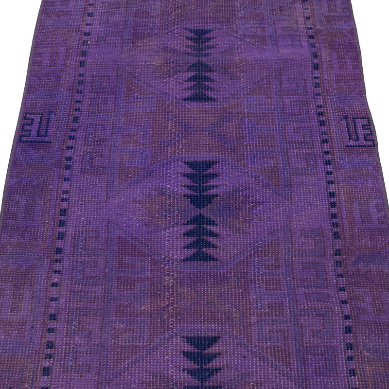 Boyali El Dokuma Vintage Hali Yolluk - 65 cm x 167 cm - K0091221