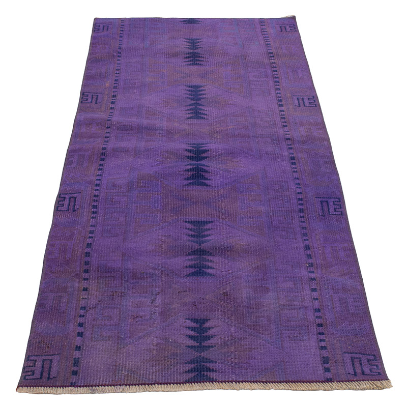 Boyali El Dokuma Vintage Hali Yolluk - 65 cm x 167 cm - K0091221