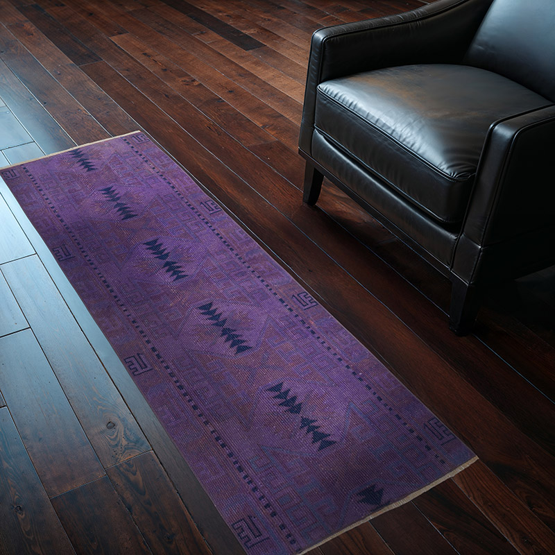 Boyali El Dokuma Vintage Hali Yolluk - 65 cm x 167 cm - K0091221