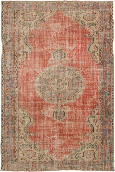 Alfombra Vintage Turca Anudada a Mano - 202 cm x 300 cm