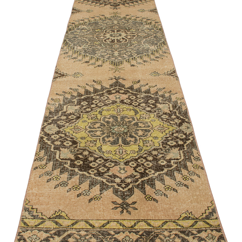 Vintage Turkish Hand-Knotted Runner - 2' 5" x 12' 6" (29" x 150") - K0091227