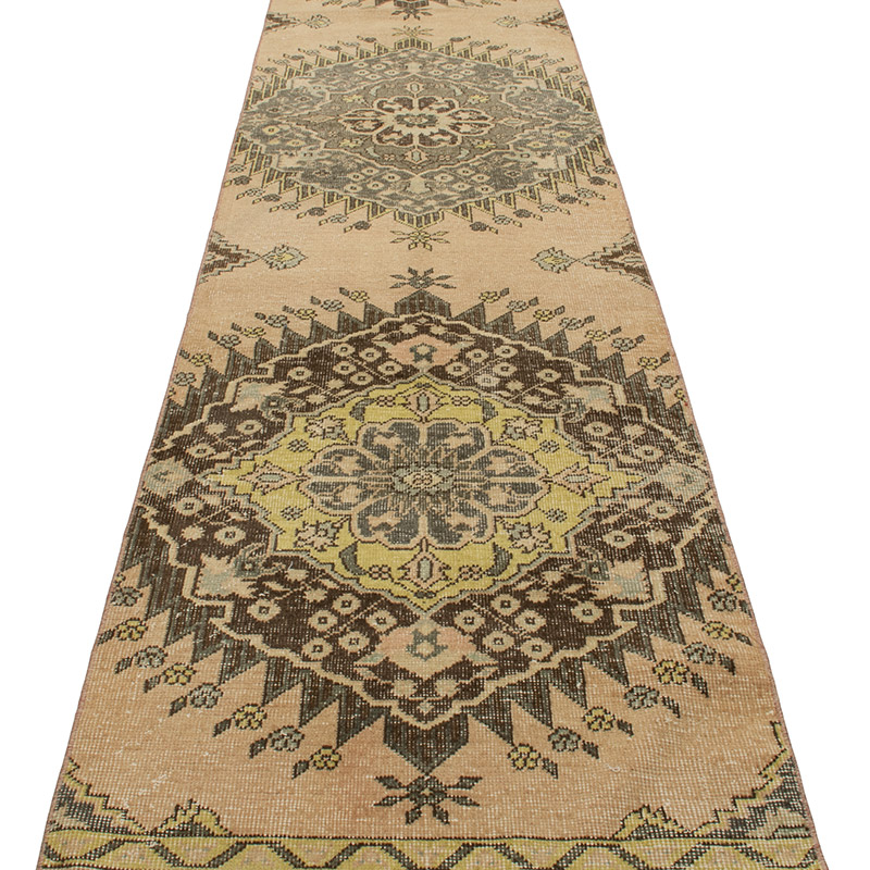 Vintage Turkish Hand-Knotted Runner - 2' 5" x 12' 6" (29" x 150") - K0091227