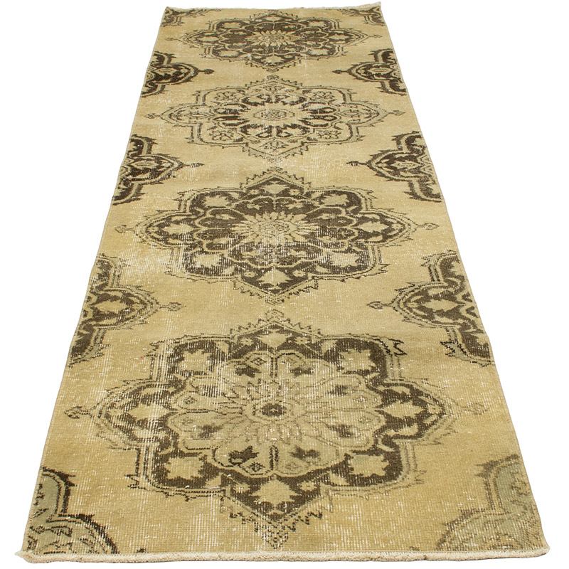Vintage Turkish Hand-Knotted Runner - 2' 4" x 8' 6" (28" x 102") - K0091229
