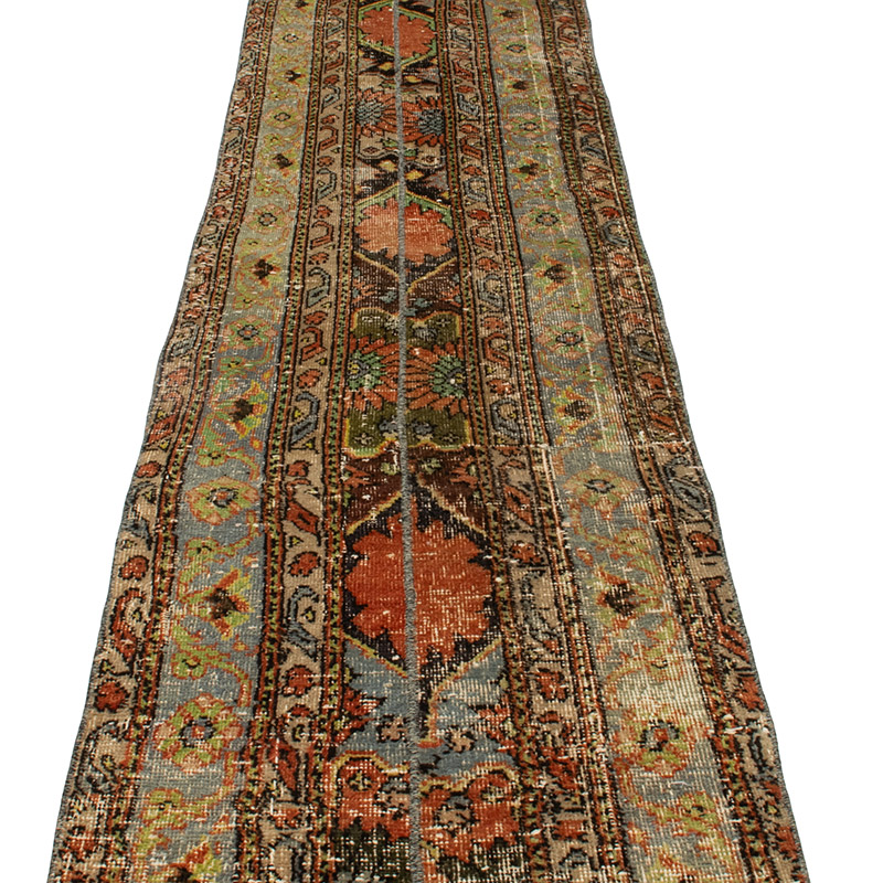 Vintage Turkish Hand-Knotted Runner - 2'  x 13' 3" (24" x 159") - K0091230