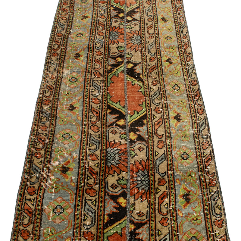 Vintage Turkish Hand-Knotted Runner - 2'  x 13' 3" (24" x 159") - K0091230
