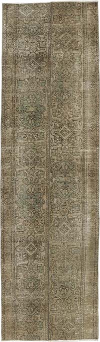 Vintage Turkish Hand-Knotted Runner - 2' 7" x 8' 10" (31" x 106")
