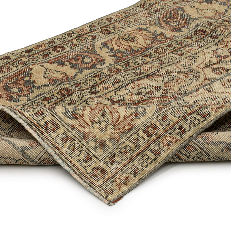 Vintage Turkish Hand-Knotted Runner - 3' 4" x 10' 9" (40" x 129") - K0091233