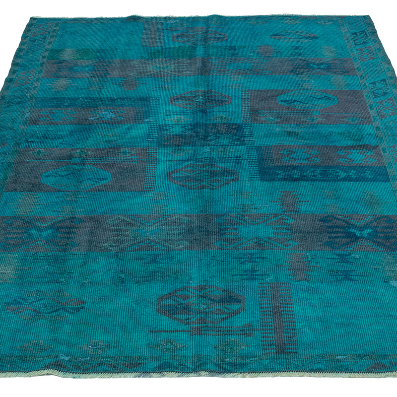Boyali El Dokuma Vintage Hali - 110 cm x 170 cm - K0091234