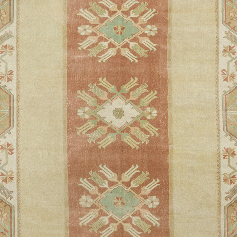 Vintage Turkish Hand-Knotted Rug - 6' 7" x 9' 6" (79" x 114") - K0091235
