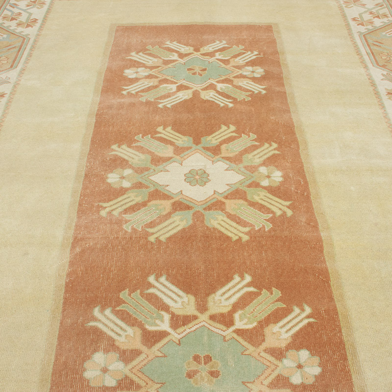 Vintage Turkish Hand-Knotted Rug - 6' 7" x 9' 6" (79" x 114") - K0091235