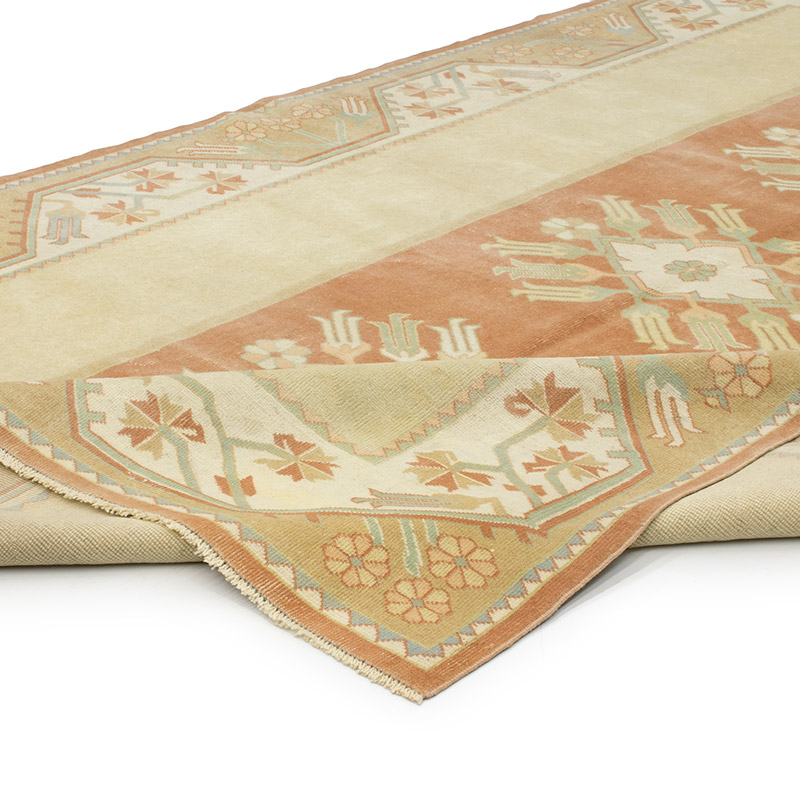 Vintage Turkish Hand-Knotted Rug - 6' 7" x 9' 6" (79" x 114") - K0091235