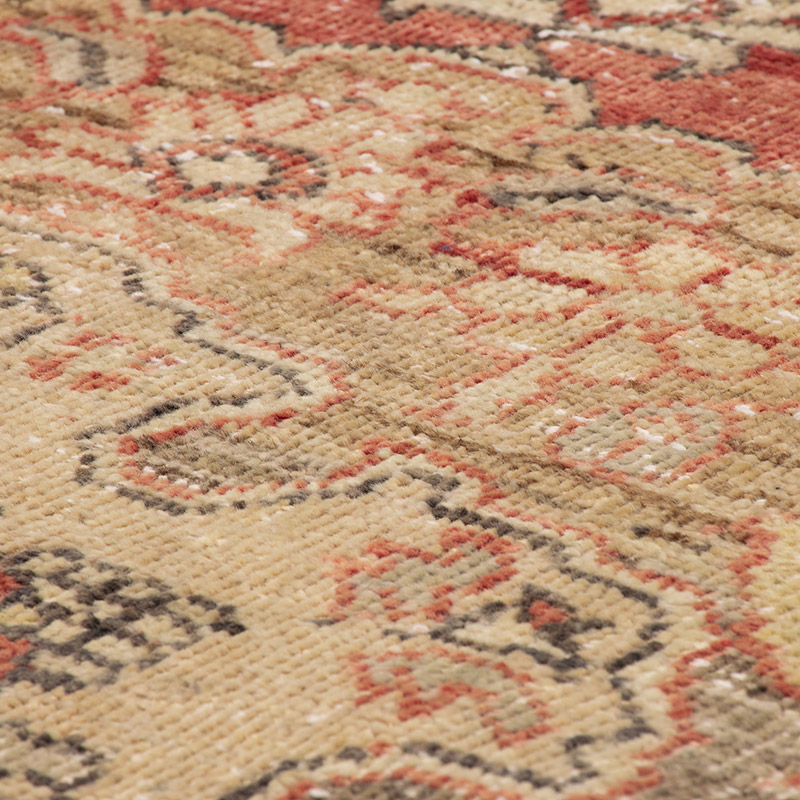 Pasillo Vintage Turco Anudado a Mano - 69 cm x 366 cm - K0091238