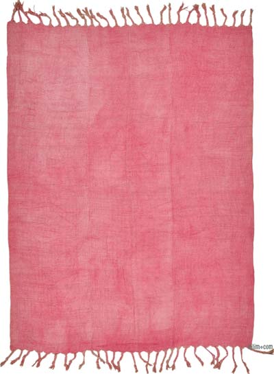 Alfombra Kilim Vintage de Cáñamo de Anatolia Sobreteñida - 180 cm x 240 cm