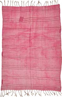 Overdyed Vintage Anatolian Hemp Kilim Rug - 4' 11" x 6' 11" (59" x 83")