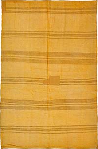 Overdyed Vintage Anatolian Hemp Kilim Rug - 5' 1" x 7' 9" (61" x 93")
