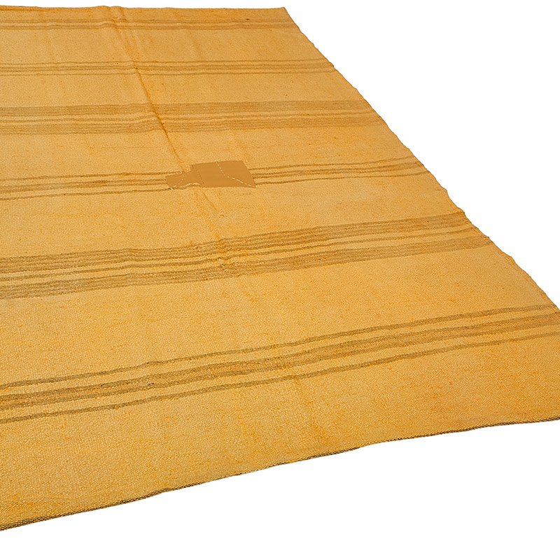 Overdyed Vintage Anatolian Hemp Kilim Rug - 5' 1" x 7' 9" (61" x 93") - K0091248