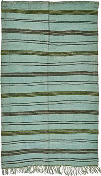 Overdyed Vintage Anatolian Hemp Kilim Rug - 5' 3" x 8' 6" (63" x 102")
